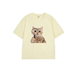 Cute Cat Yellow T-Shirt